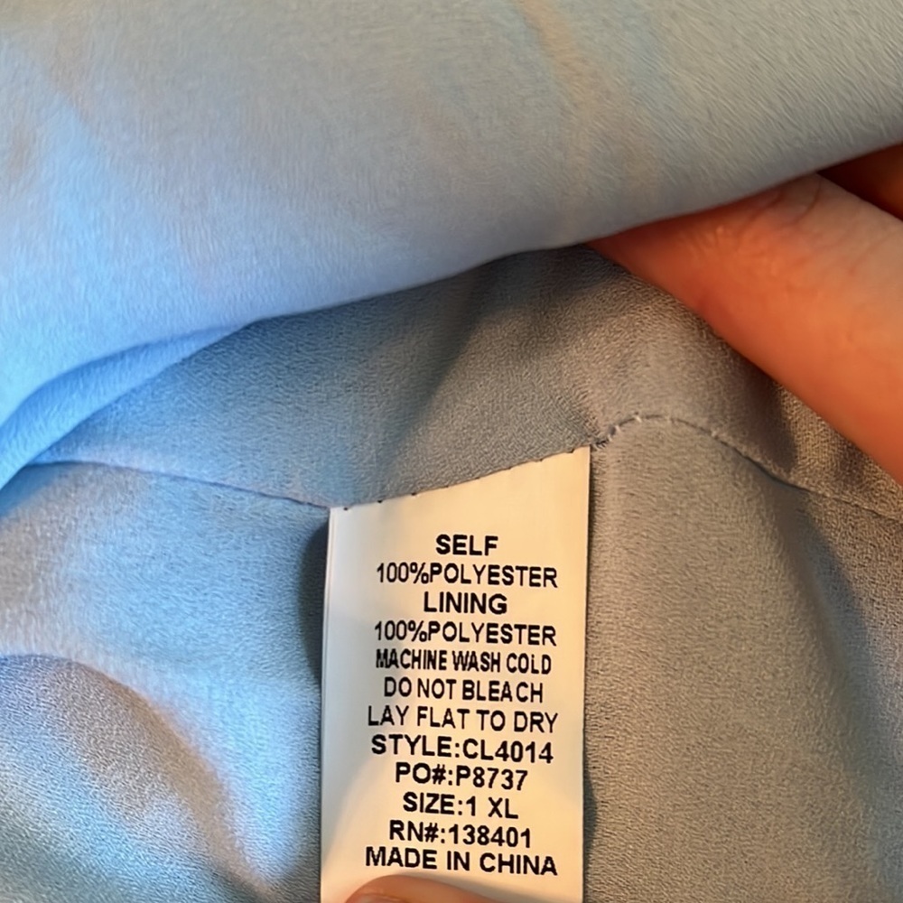 NWT L Love Blue dress size 1X - Picture 6 of 6